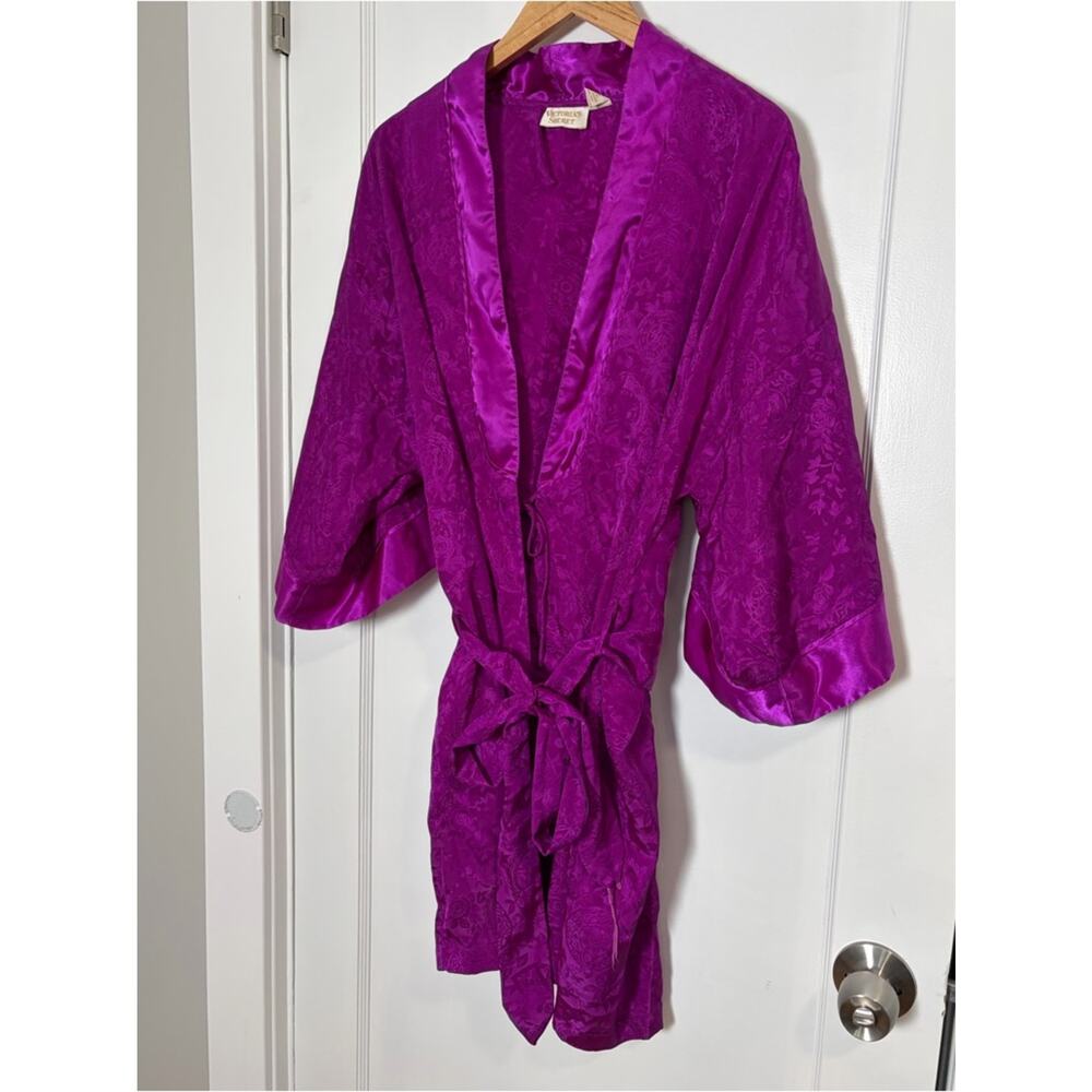 Victorias Secret Vintage 80s Short Robe belted kimono